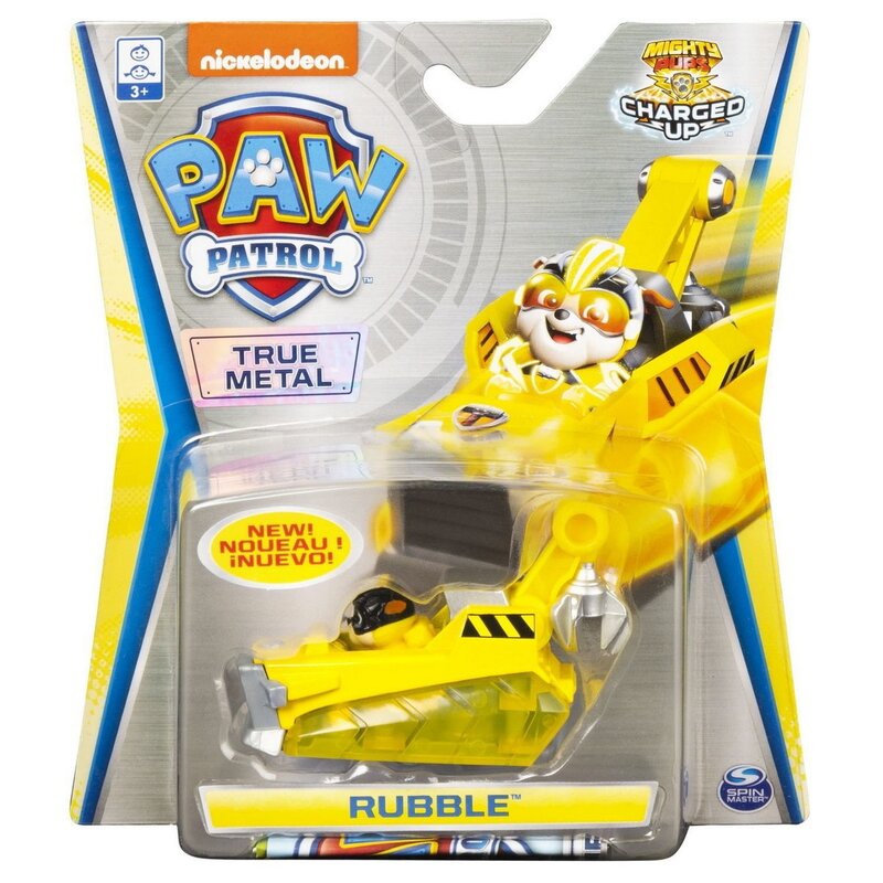 Spin master - macheta rubble , paw patrol , metalica, charged up