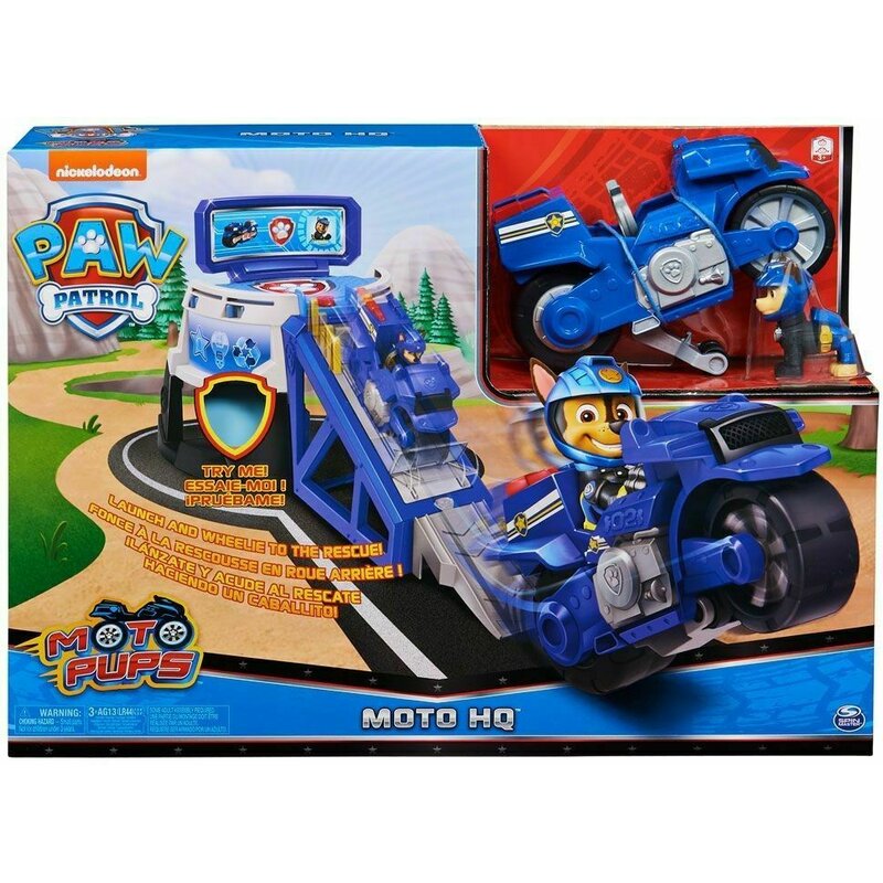 Spin master - patrula catelusilor moto pups hq figurina chase