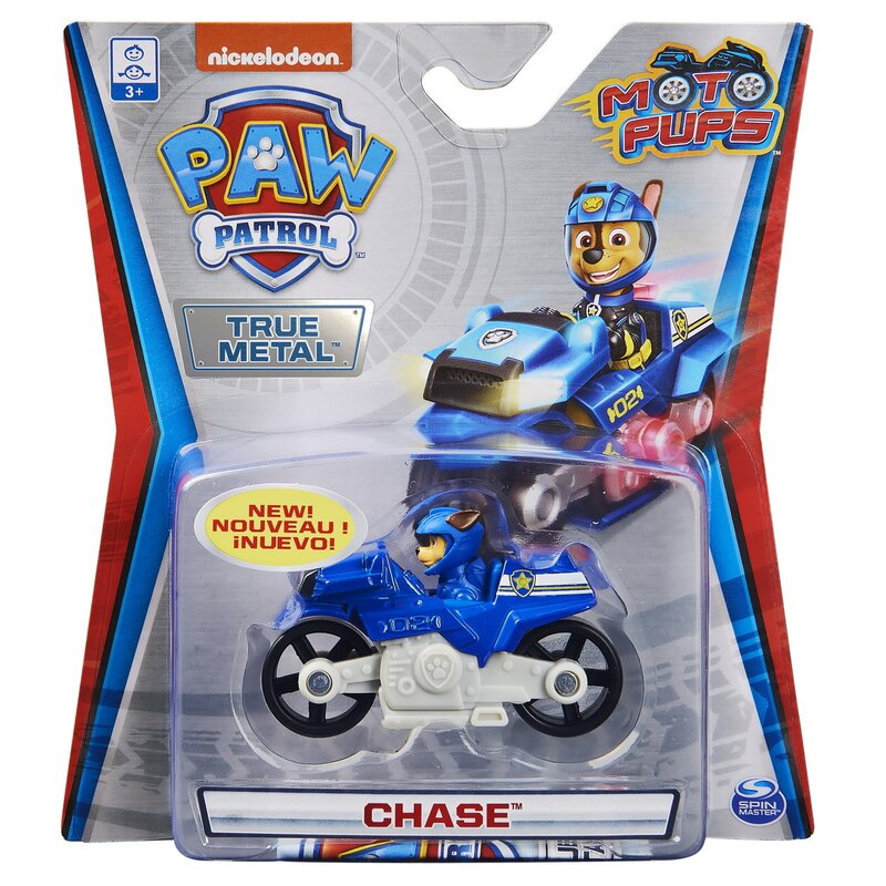 Spin master - patrula catelusilor motocicleta metalica chase