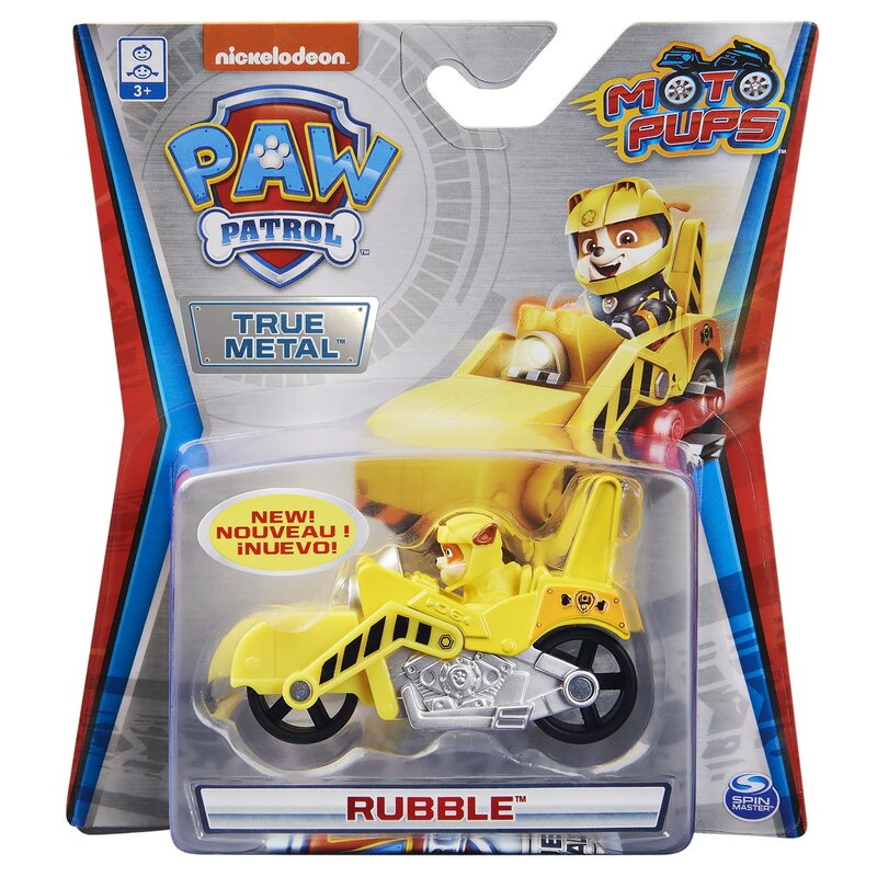 Spin master - patrula catelusilor motocicleta metalica rubble