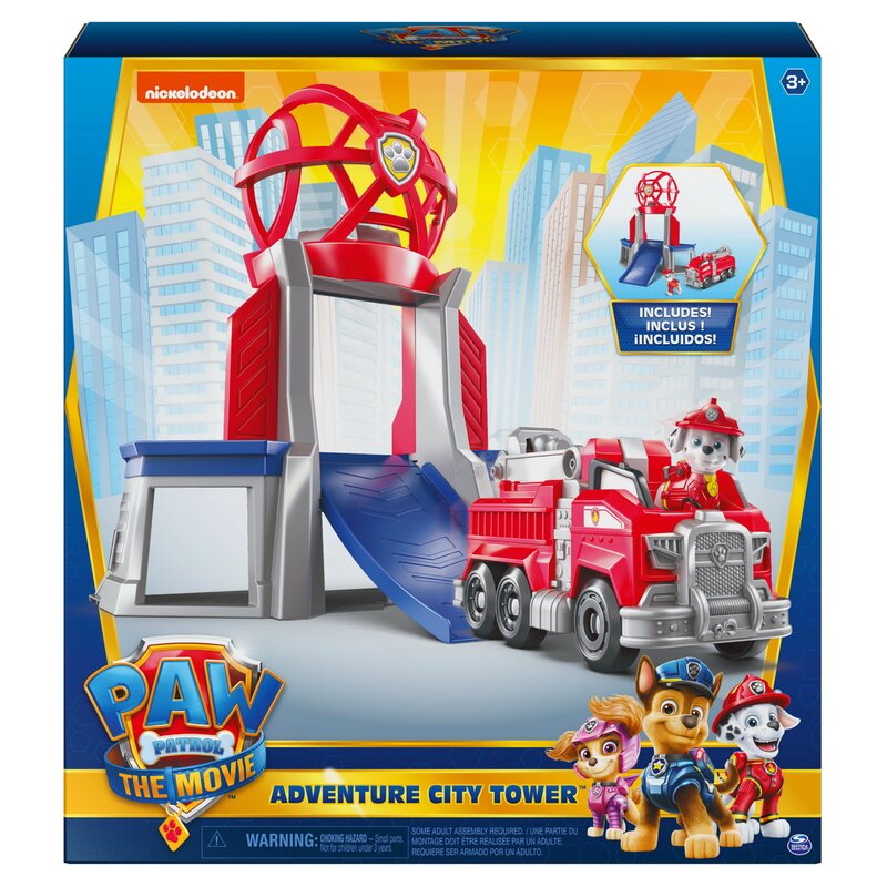 Spin master - set de joaca turnul de control , paw patrol, cu 1 vehicul