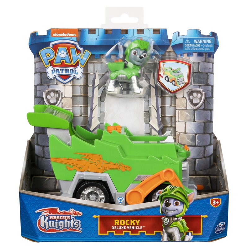 Spin master - patrula catelusilor vehiculul cavalerului salvator rocky