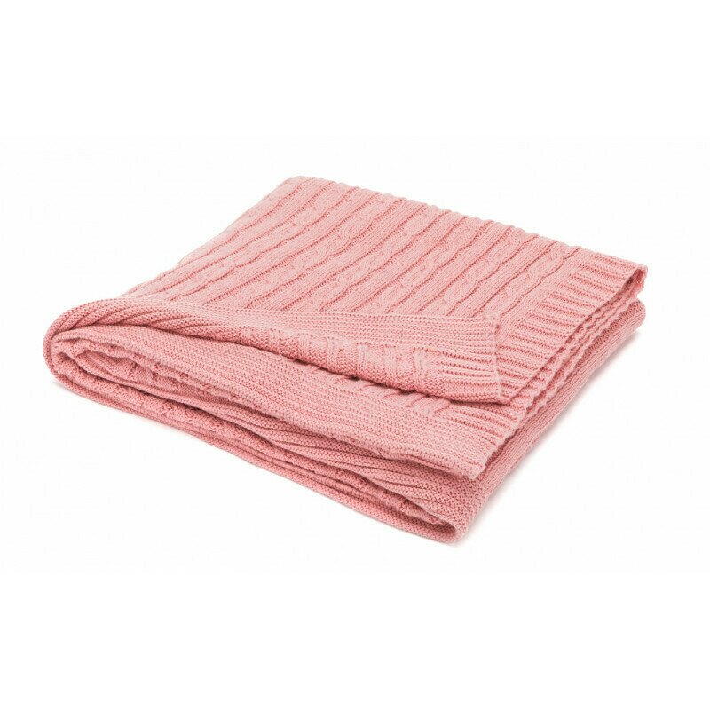 Fillikid - patura tricotata 100% bumbac,100x80cm, pink