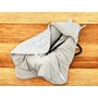 Paturica calduroasa, MimiNu, Premium, Pentru scoica, scaun auto/carucior, Cu volanas si dantela, Dimensiune 90x90 cm, Din Bumbac, Materiale certificate Oeko Tex Standard 100, Meadow - 3