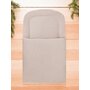 Paturica de infasat, Qmini, Pentru botez si nu numai, Cu fermoar, 72x45 cm, Din catifea matlasata, Pink Beige - 2