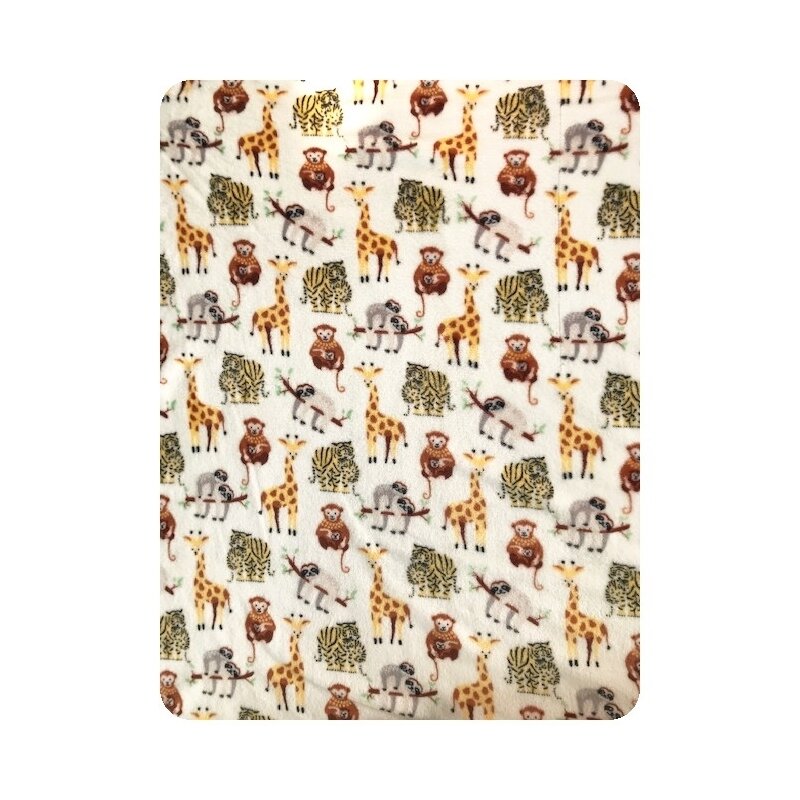 Deseda - paturica din plush cocolino animale salbatice