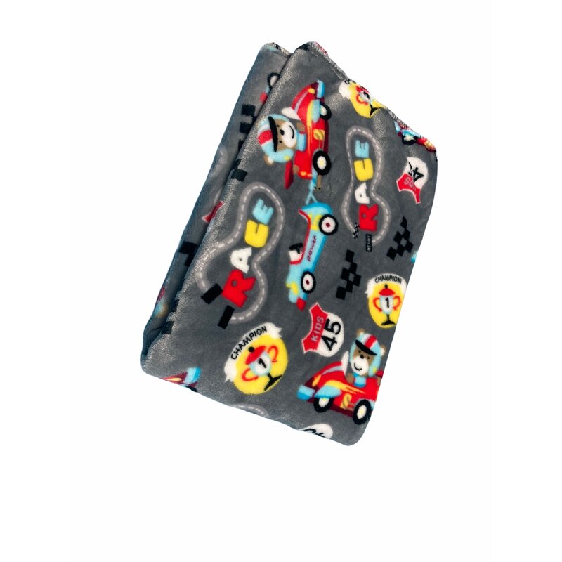 Deseda - paturica din plush cocolino masinute