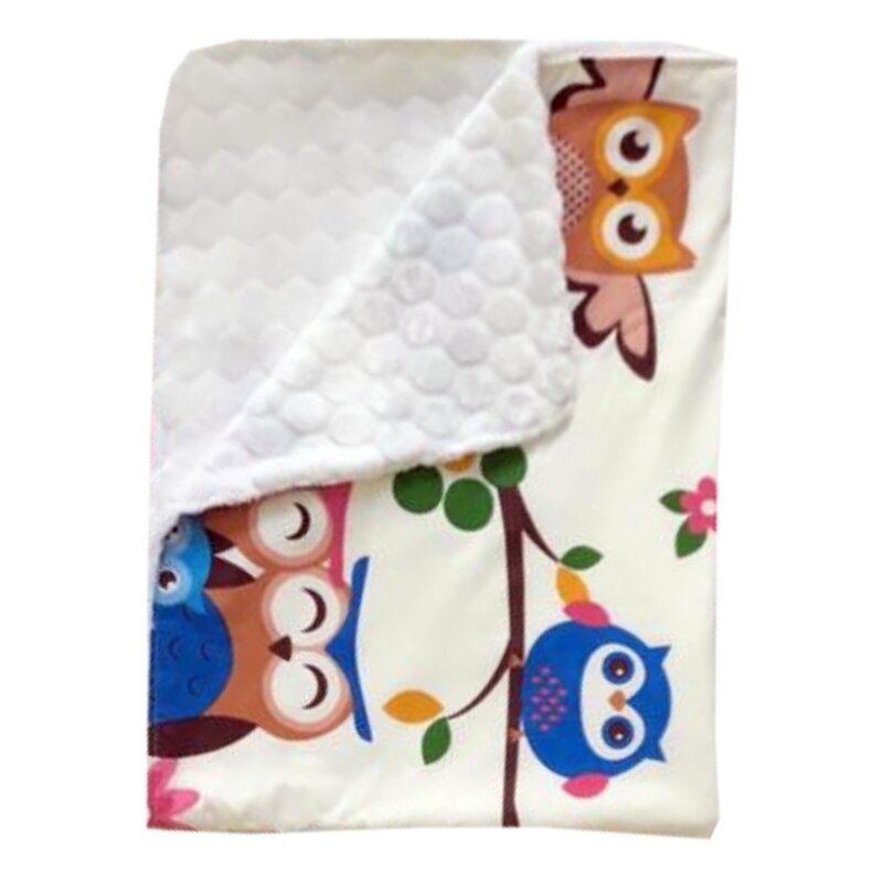 Deseda - paturica dubla de iarna 90x70 cm bufnite maro