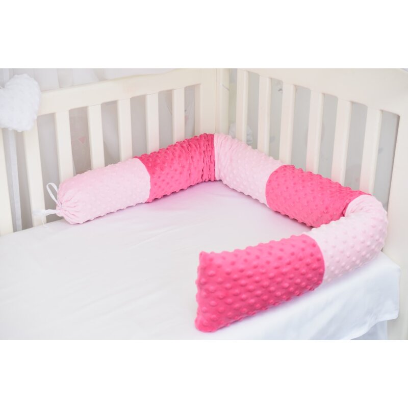 Paturica fermecata - aparatori tip rulou minky roz fucsia 120 cm