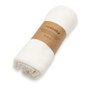 Paturica moale bebe, New Baby, Cu multiple intrebuintari, 60x60 cm, Din muselina, 100% bumbac organic, White - 3