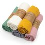 Paturica moale bebe, New Baby, Cu multiple intrebuintari, 60x60 cm, Din muselina, 100% bumbac organic, White - 4