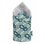 Sensillo - Paturica nou-nascut  Velvet Wrap Ornamente Albastre 75x75 cm