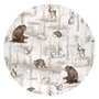 Paturica pufoasa, MimiNu, Cu doua fete, Dimensiune 75x100 cm, Din tesatura Minky si bumbac, Materiale certificate Oeko Tex Standard 100, Design, Woodland - 3