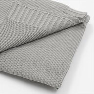 Paturica tricotata, New Baby, Antialergica si antibacteriana, Bambus, 80x100 cm, Material certificat OEKO-Tex Standard 100, 0 luni+, Grey