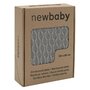Paturica tricotata, New Baby, Cu model, Antialergica si antibacteriana, Bambus, 80x100 cm, Material certificat OEKO-Tex Standard 100, 0 luni+, Grey - 2