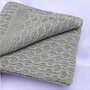Paturica tricotata, New Baby, Cu model, Antialergica si antibacteriana, Bambus, 80x100 cm, Material certificat OEKO-Tex Standard 100, 0 luni+, Grey - 3