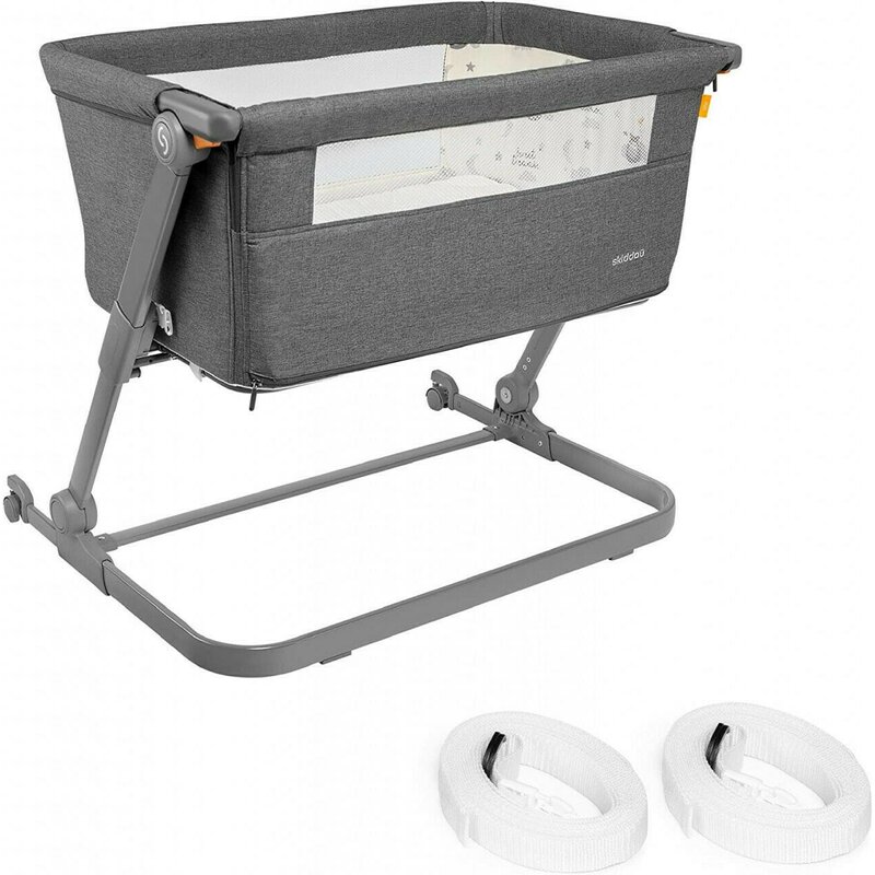 Patut 3 in 1 co-sleeping natt, evening dream, gri inchis, skiddou
