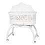 Patut balansoar, Lionelo, Coral, Cu landou ergonomic detasabil, Functie de balansare integrata, Functie de cantar, Sunete si cantece de leagan, Cu roti, Panou tactil sau telecomanda, 0-9 kg, EN 1130:2019+AC:2020,EN 16890:2017+A1:2021, Alb - 2