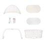 Patut balansoar, Lionelo, Coral, Cu landou ergonomic detasabil, Functie de balansare integrata, Functie de cantar, Sunete si cantece de leagan, Cu roti, Panou tactil sau telecomanda, 0-9 kg, EN 1130:2019+AC:2020,EN 16890:2017+A1:2021, Alb - 9