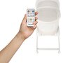 Patut balansoar, Lionelo, Coral, Cu landou ergonomic detasabil, Functie de balansare integrata, Functie de cantar, Sunete si cantece de leagan, Cu roti, Panou tactil sau telecomanda, 0-9 kg, EN 1130:2019+AC:2020,EN 16890:2017+A1:2021, Alb - 13