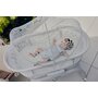 Patut balansoar, Lionelo, Coral, Cu landou ergonomic detasabil, Functie de balansare integrata, Functie de cantar, Sunete si cantece de leagan, Cu roti, Panou tactil sau telecomanda, 0-9 kg, EN 1130:2019+AC:2020,EN 16890:2017+A1:2021, Alb - 25