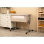 Patut co-sleeper, Caretero, Sleep2gether, Pana la 9 kg, Cu sistem de leganare, Cu setare unghiulara, Reglabil in 7 pozitii pe inaltime, Conform cu EN1130, 0-6 luni, Bej - 2