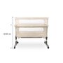 Patut co-sleeper, Caretero, Sleep2gether, Pana la 9 kg, Cu sistem de leganare, Cu setare unghiulara, Reglabil in 7 pozitii pe inaltime, Conform cu EN1130, 0-6 luni, Bej - 18