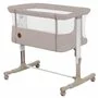 Patut co-sleeper, Lionelo, Aurora, 3 in 1, Cu leganare si setare unghiulara, Cu saltea, 0 luni+, Certificari EN 1130:2019+AC:2020, EN 16890:2, Bej - 3