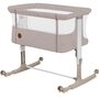 Patut co-sleeper, Lionelo, Aurora, 3 in 1, Cu leganare si setare unghiulara, Include saltea cu densitate T25 si geanta transport, Reglabil in 5 pozitii, Pana la 9 kg, 0 luni+, 85x60x66 cm, Certificari EN 1130:2019+AC:2020, EN 16890:2, Bej - 3
