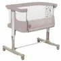 Patut co-sleeper, Lionelo, Aurora, 3 in 1, Cu leganare si setare unghiulara, Cu saltea, 0 luni+, Certificari EN 1130:2019+AC:2020, EN 16890:2, Bej - 1