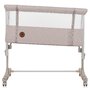 Patut co-sleeper, Lionelo, Aurora, 3 in 1, Cu leganare si setare unghiulara, Include saltea cu densitate T25 si geanta transport, Reglabil in 5 pozitii, Pana la 9 kg, 0 luni+, 85x60x66 cm, Certificari EN 1130:2019+AC:2020, EN 16890:2, Bej - 9