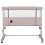 Patut co-sleeper, Lionelo, Aurora, 3 in 1, Cu leganare si setare unghiulara, Include saltea cu densitate T25 si geanta transport, Reglabil in 5 pozitii, Pana la 9 kg, 0 luni+, 85x60x66 cm, Certificari EN 1130:2019+AC:2020, EN 16890:2, Bej - 12