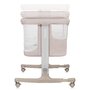 Patut co-sleeper, Lionelo, Aurora, 3 in 1, Cu leganare si setare unghiulara, Include saltea cu densitate T25 si geanta transport, Reglabil in 5 pozitii, Pana la 9 kg, 0 luni+, 85x60x66 cm, Certificari EN 1130:2019+AC:2020, EN 16890:2, Bej - 22