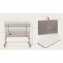 Patut co-sleeper, Lionelo, Aurora, 3 in 1, Cu leganare si setare unghiulara, Cu saltea, 0 luni+, Certificari EN 1130:2019+AC:2020, EN 16890:2, Bej - 32