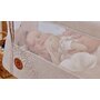 Patut co-sleeper, Lionelo, Aurora, 3 in 1, Cu leganare si setare unghiulara, Include saltea cu densitate T25 si geanta transport, Reglabil in 5 pozitii, Pana la 9 kg, 0 luni+, 85x60x66 cm, Certificari EN 1130:2019+AC:2020, EN 16890:2, Bej - 36
