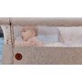 Patut co-sleeper, Lionelo, Aurora, 3 in 1, Cu leganare si setare unghiulara, Include saltea cu densitate T25 si geanta transport, Reglabil in 5 pozitii, Pana la 9 kg, 0 luni+, 85x60x66 cm, Certificari EN 1130:2019+AC:2020, EN 16890:2, Bej - 37