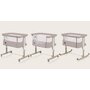 Patut co-sleeper, Lionelo, Aurora, 3 in 1, Cu leganare si setare unghiulara, Include saltea cu densitate T25 si geanta transport, Reglabil in 5 pozitii, Pana la 9 kg, 0 luni+, 85x60x66 cm, Certificari EN 1130:2019+AC:2020, EN 16890:2, Bej - 46