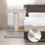Patut co-sleeper, Lionelo, Aurora, 3 in 1, Cu leganare si setare unghiulara, Cu saltea, 0 luni+, Certificari EN 1130:2019+AC:2020, EN 16890:2, Bej - 50