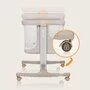 Patut co-sleeper, Lionelo, Aurora, 3 in 1, Cu leganare si setare unghiulara, Cu saltea, 0 luni+, Certificari EN 1130:2019+AC:2020, EN 16890:2, Bej - 51