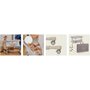 Patut co-sleeper, Lionelo, Aurora, 3 in 1, Cu leganare si setare unghiulara, Include saltea cu densitate T25 si geanta transport, Reglabil in 5 pozitii, Pana la 9 kg, 0 luni+, 85x60x66 cm, Certificari EN 1130:2019+AC:2020, EN 16890:2, Bej - 56