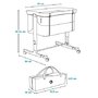 Patut co-sleeper, Lionelo, Aurora, 3 in 1, Cu leganare si setare unghiulara, Include saltea cu densitate T25 si geanta transport, Reglabil in 5 pozitii, Pana la 9 kg, 0 luni+, 85x60x66 cm, Certificari EN 1130:2019+AC:2020, EN 16890:2, Bej - 57