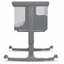 Patut co-sleeper, Lionelo, Aurora, 3 in 1, Cu leganare si setare unghiulara, Saltea cu densitate T25 si geanta transport, Reglabil in 5 pozitii pe inaltime, Pana la 9 kg, 0 luni+, 85x60x66 cm, EN 1130:2019+AC:2020, EN 16890:2, Granit - 12