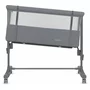Patut co-sleeper, Lionelo, Aurora, 3 in 1, Cu leganare si setare unghiulara, Saltea cu densitate T25 si geanta transport, Reglabil in 5 pozitii pe inaltime, Pana la 9 kg, 0 luni+, 85x60x66 cm, EN 1130:2019+AC:2020, EN 16890:2, Granit - 9