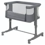 Patut co-sleeper, Lionelo, Aurora, 3 in 1, Cu leganare si setare unghiulara, Saltea cu densitate T25 si geanta transport, Reglabil in 5 pozitii pe inaltime, Pana la 9 kg, 0 luni+, 85x60x66 cm, EN 1130:2019+AC:2020, EN 16890:2, Granit - 8