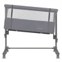 Patut co-sleeper, Lionelo, Aurora, 3 in 1, Cu leganare si setare unghiulara, Saltea cu densitate T25 si geanta transport, Reglabil in 5 pozitii pe inaltime, Pana la 9 kg, 0 luni+, 85x60x66 cm, EN 1130:2019+AC:2020, EN 16890:2, Granit - 6