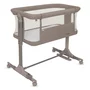 Patut co-sleeper, Lionelo, Pari, Multifunctional, Cu leganare, Reglabil in 6 pozitii pe inaltime, Saltea cu densitate T25, Geanta transport, 84x48x70-80 cm, Taupe - 7