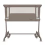 Patut co-sleeper, Lionelo, Pari, Multifunctional, Cu leganare, Reglabil in 6 pozitii pe inaltime, Saltea cu densitate T25, Geanta transport, 84x48x70-80 cm, Taupe - 8