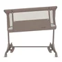 Patut co-sleeper, Lionelo, Pari, Multifunctional, Cu leganare, Reglabil in 6 pozitii pe inaltime, Saltea cu densitate T25, Geanta transport, 84x48x70-80 cm, Taupe - 9