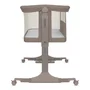 Patut co-sleeper, Lionelo, Pari, Multifunctional, Cu leganare, Reglabil in 6 pozitii pe inaltime, Saltea cu densitate T25, Geanta transport, 84x48x70-80 cm, Taupe - 10