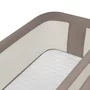 Patut co-sleeper, Lionelo, Pari, Multifunctional, Cu leganare, Reglabil in 6 pozitii pe inaltime, Saltea cu densitate T25, Geanta transport, 84x48x70-80 cm, Taupe - 12